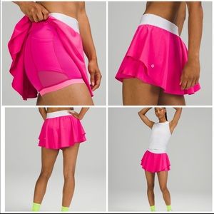 NWT LULULEMON COURT RIVAL SKIRT HR SKORT SONIC PINK
